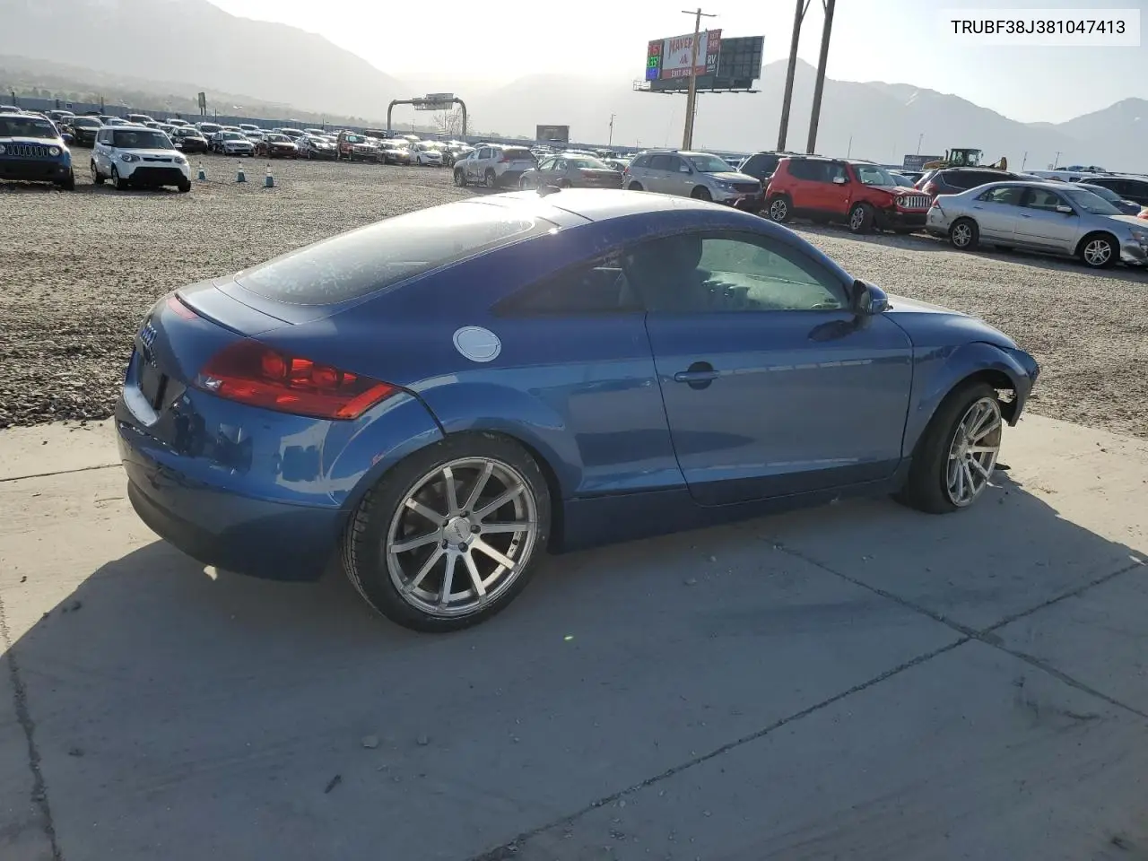 2008 Audi Tt 2.0T Premium VIN: TRUBF38J381047413 Lot: 52374215