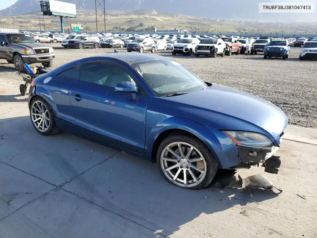 2008 Audi Tt 2.0T Premium VIN: TRUBF38J381047413 Lot: 52374215
