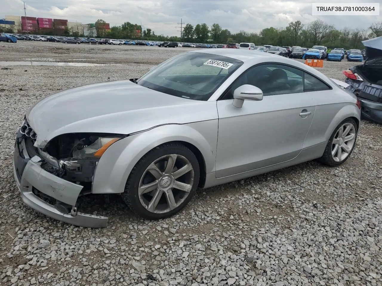 2008 Audi Tt 2.0T VIN: TRUAF38J781000364 Lot: 55814795