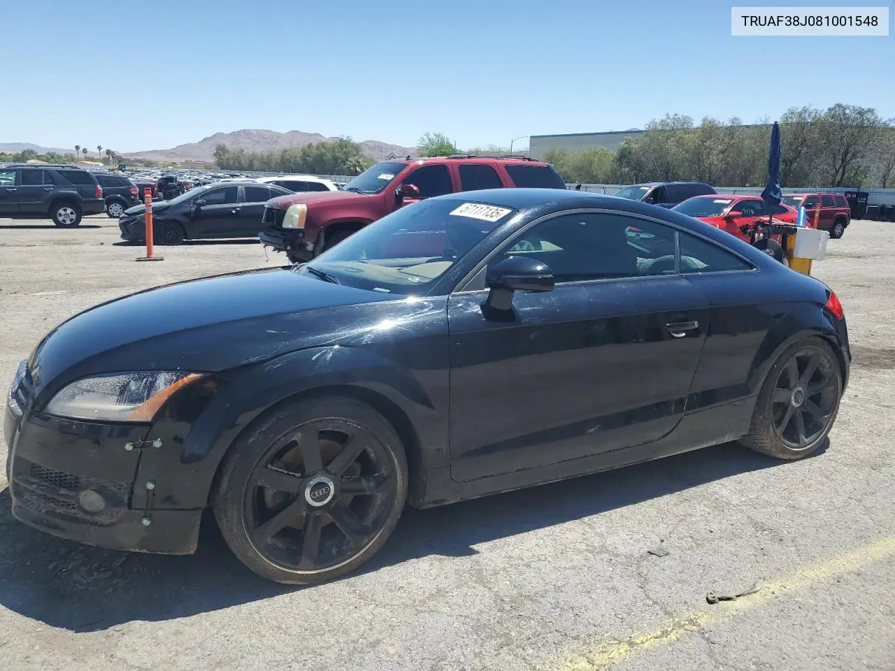 2008 Audi Tt 2.0T VIN: TRUAF38J081001548 Lot: 57117135