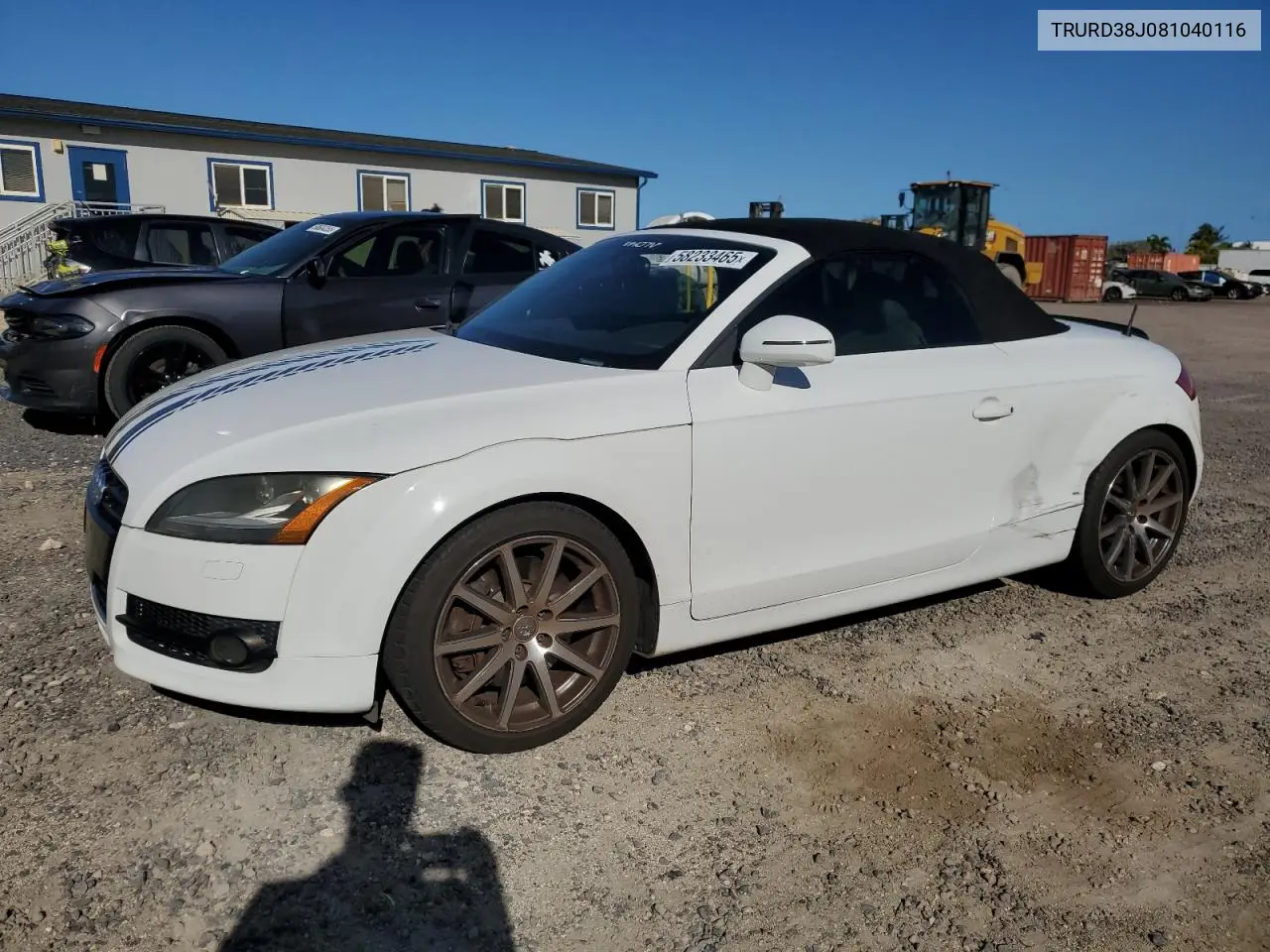2008 Audi Tt 3.2 Quattro VIN: TRURD38J081040116 Lot: 58233465