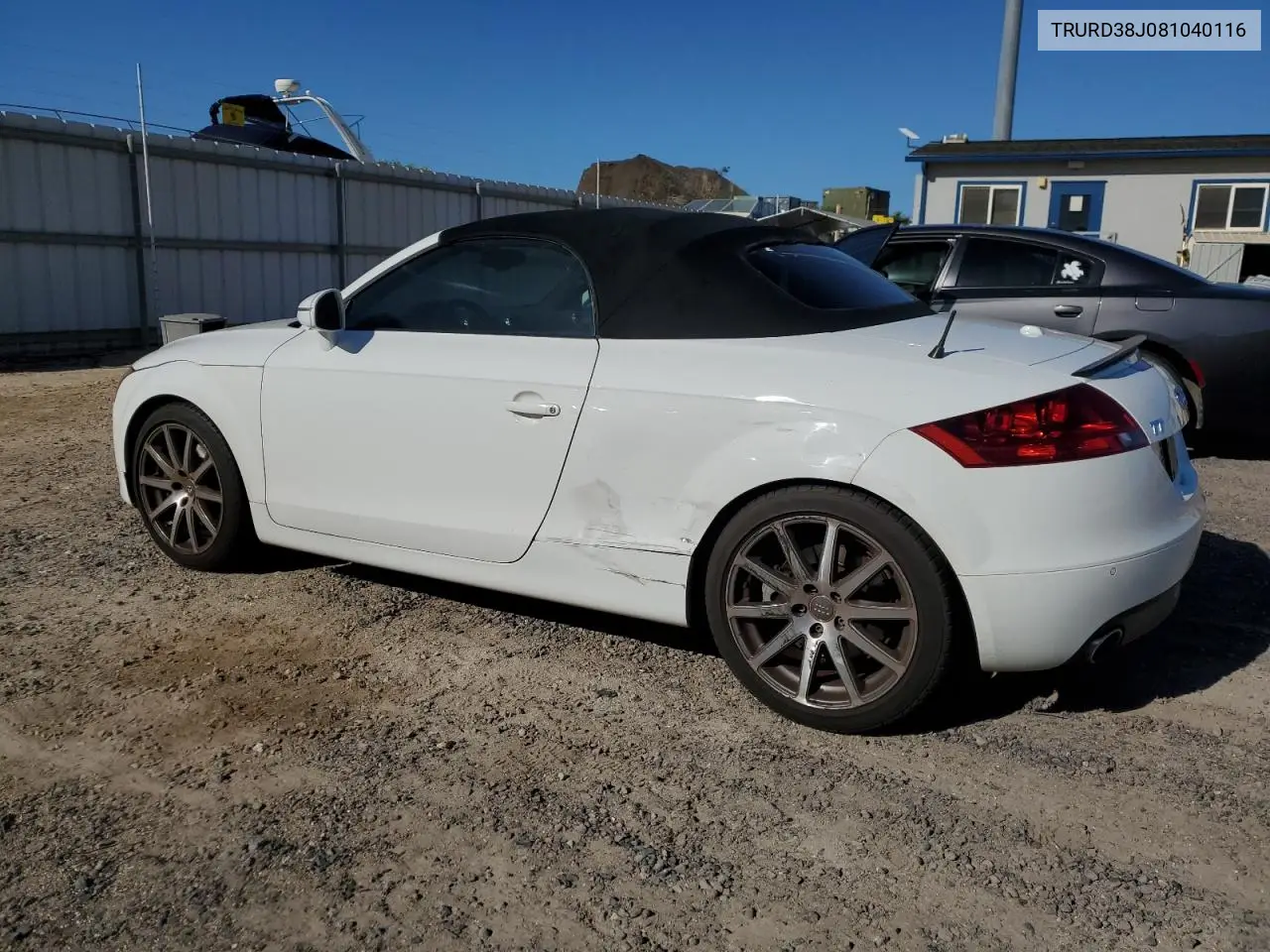 2008 Audi Tt 3.2 Quattro VIN: TRURD38J081040116 Lot: 58233465
