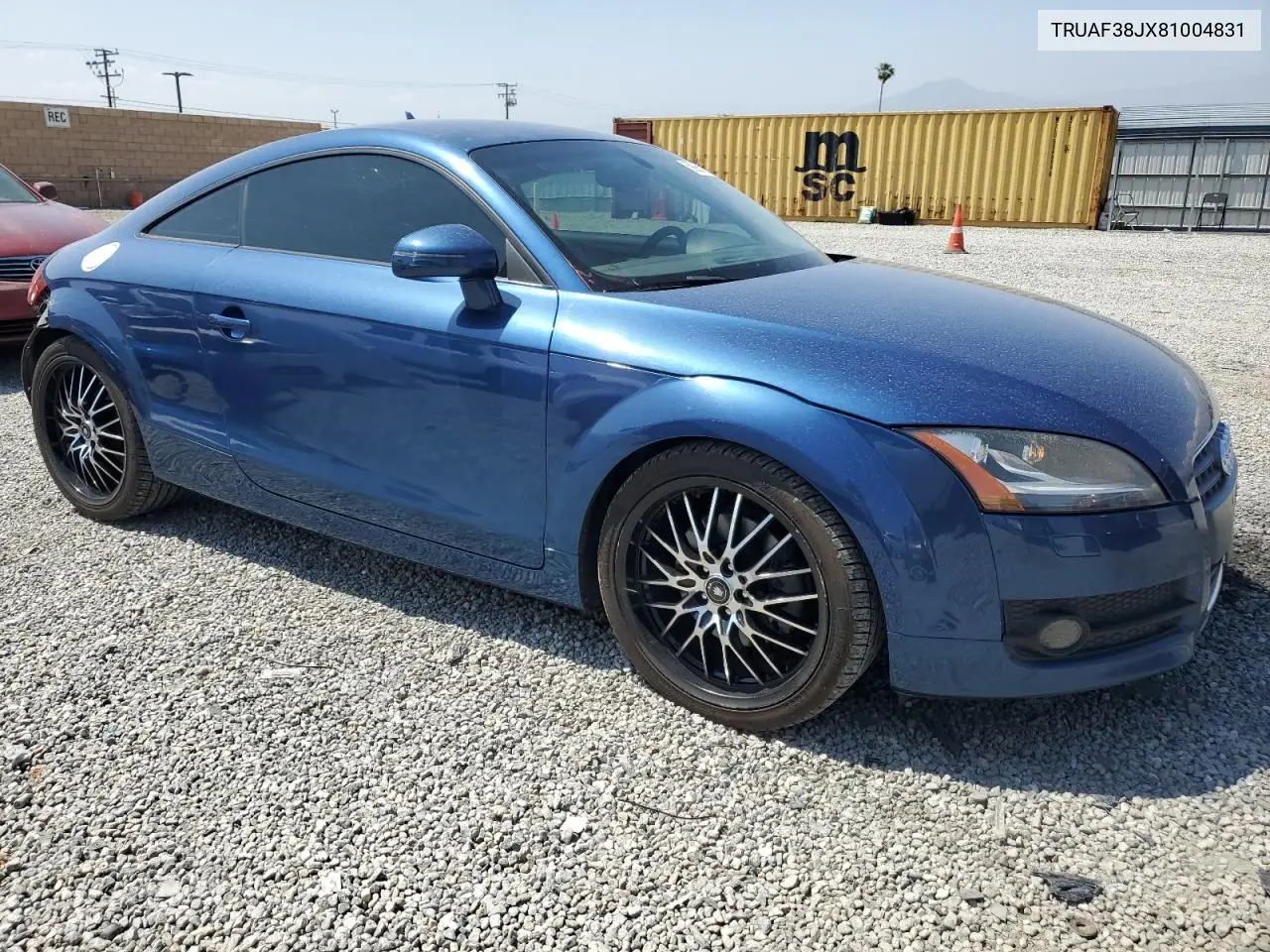 2008 Audi Tt 2.0T VIN: TRUAF38JX81004831 Lot: 59985915