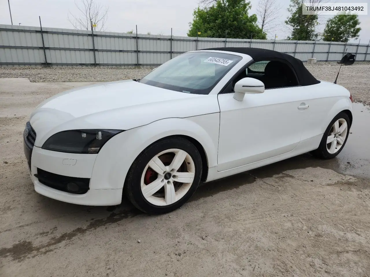 2008 Audi Tt 2.0T VIN: TRUMF38J481043492 Lot: 60545755