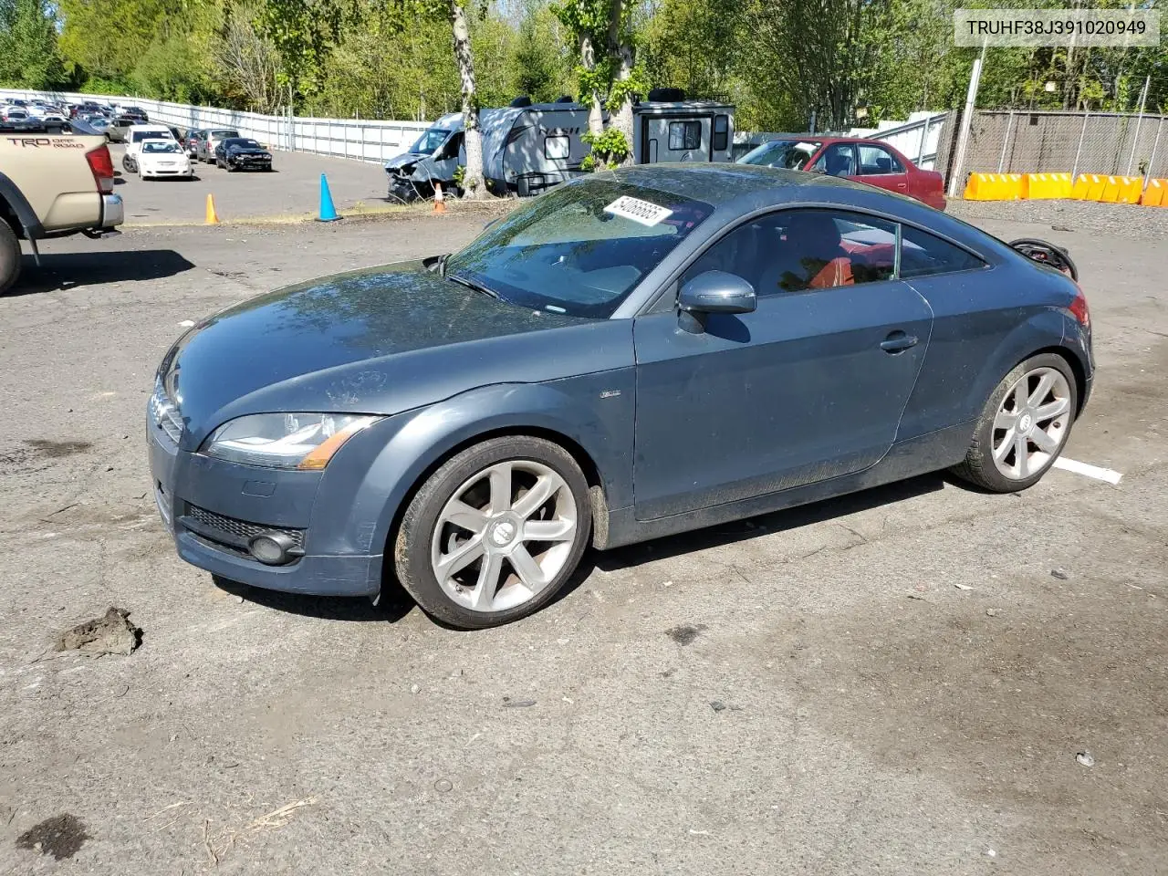 2009 Audi Tt VIN: TRUHF38J391020949 Lot: 54066665