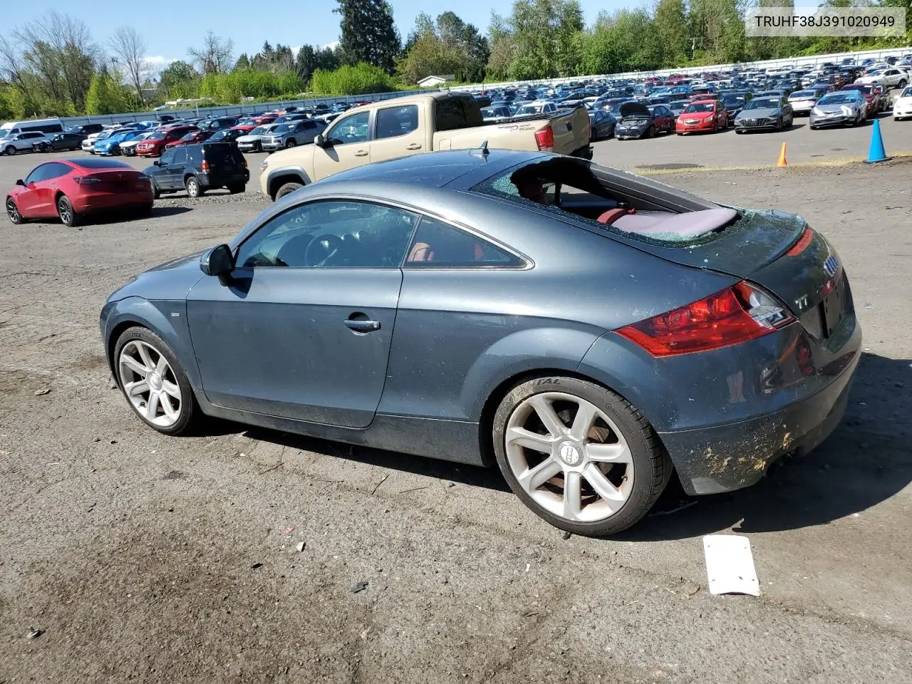 2009 Audi Tt VIN: TRUHF38J391020949 Lot: 54066665