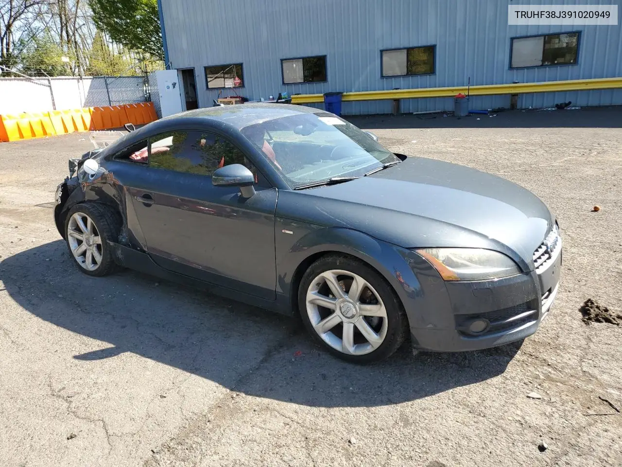 2009 Audi Tt VIN: TRUHF38J391020949 Lot: 54066665