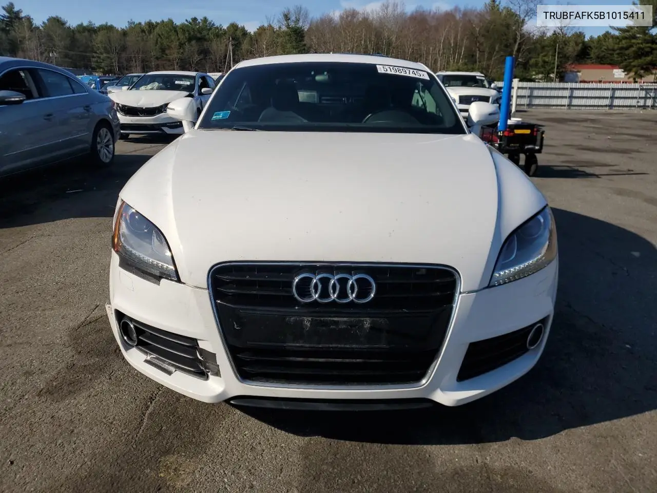 2011 Audi Tt Premium VIN: TRUBFAFK5B1015411 Lot: 51989745