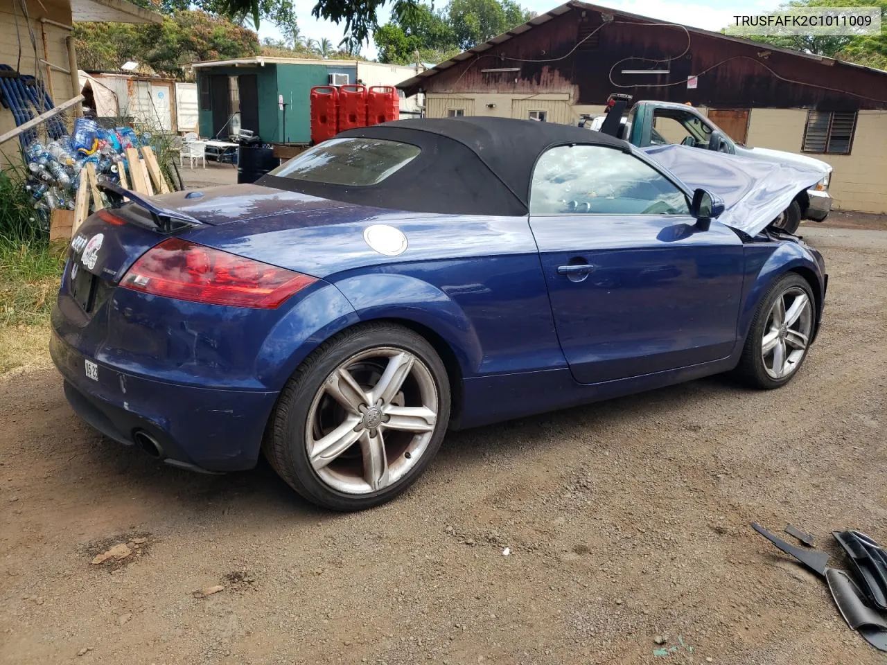 2012 Audi Tt Premium Plus VIN: TRUSFAFK2C1011009 Lot: 59799654