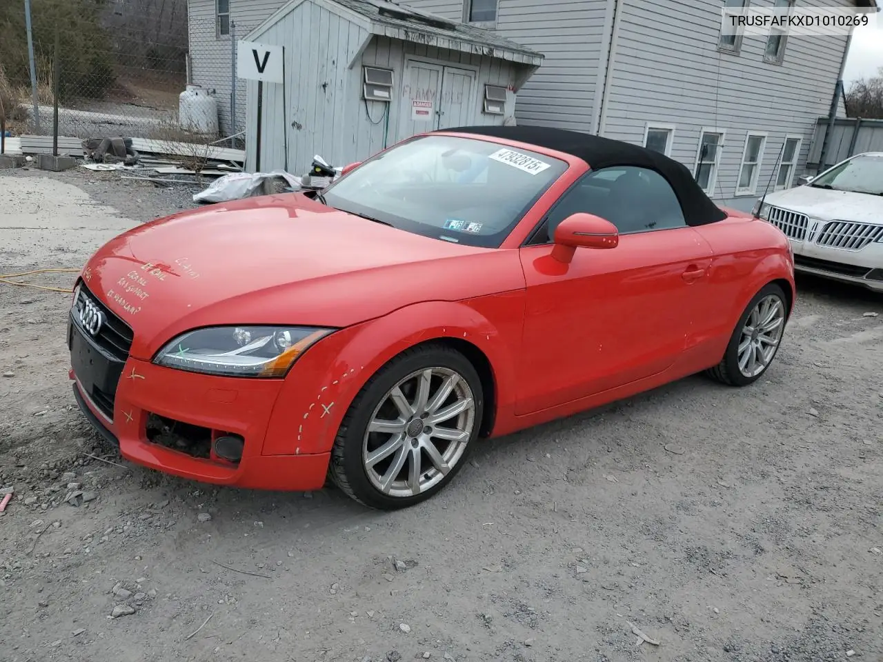 2013 Audi Tt Premium Plus VIN: TRUSFAFKXD1010269 Lot: 47932815