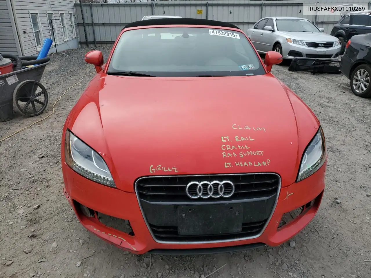 2013 Audi Tt Premium Plus VIN: TRUSFAFKXD1010269 Lot: 47932815