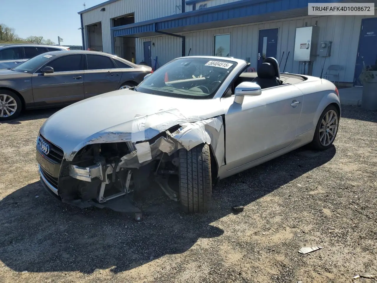 2013 Audi Tt Prestige VIN: TRU4FAFK4D1008672 Lot: 56404515