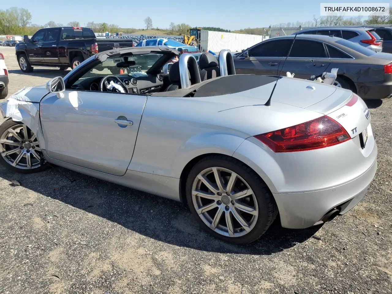 2013 Audi Tt Prestige VIN: TRU4FAFK4D1008672 Lot: 56404515