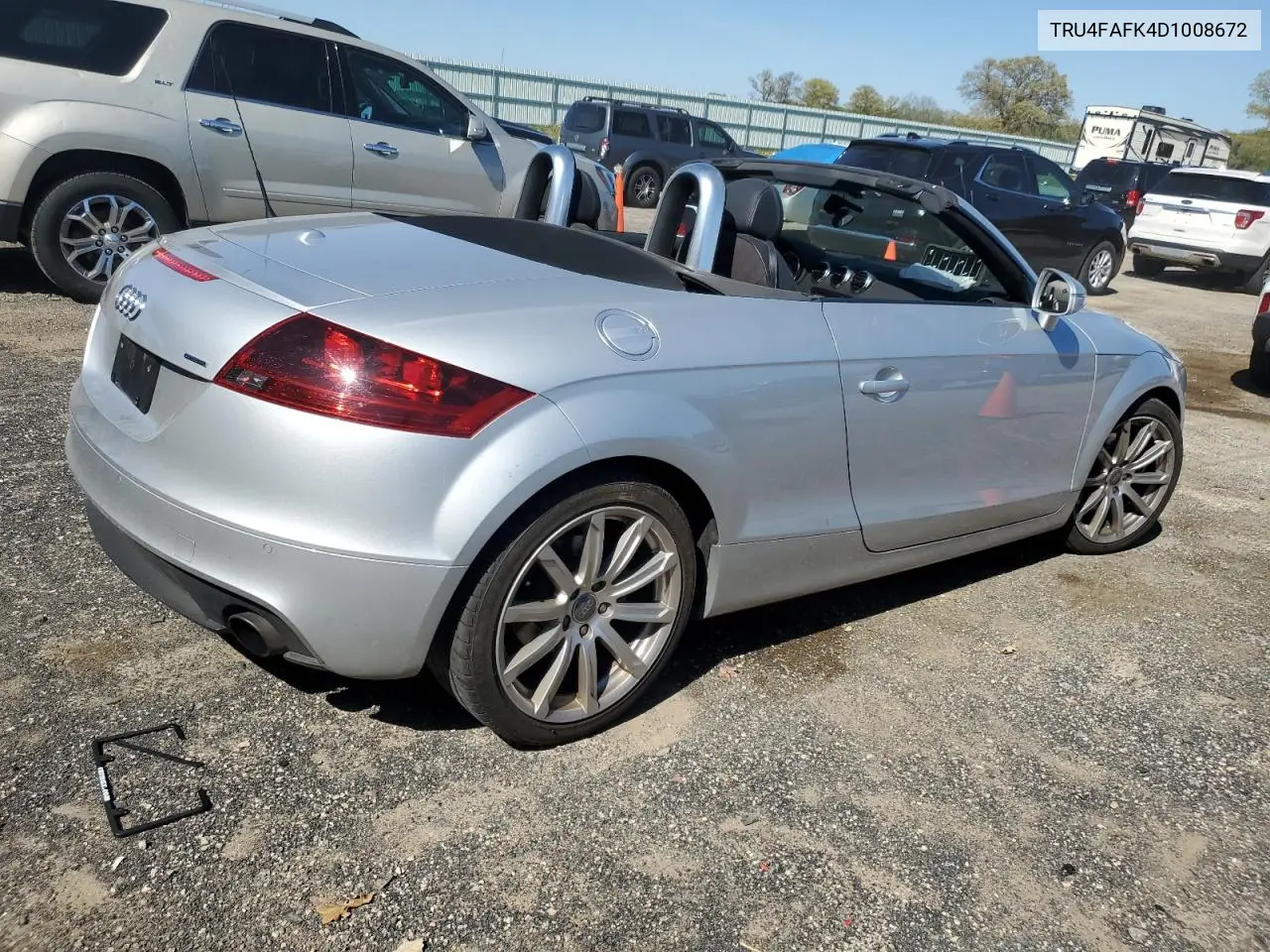 2013 Audi Tt Prestige VIN: TRU4FAFK4D1008672 Lot: 56404515