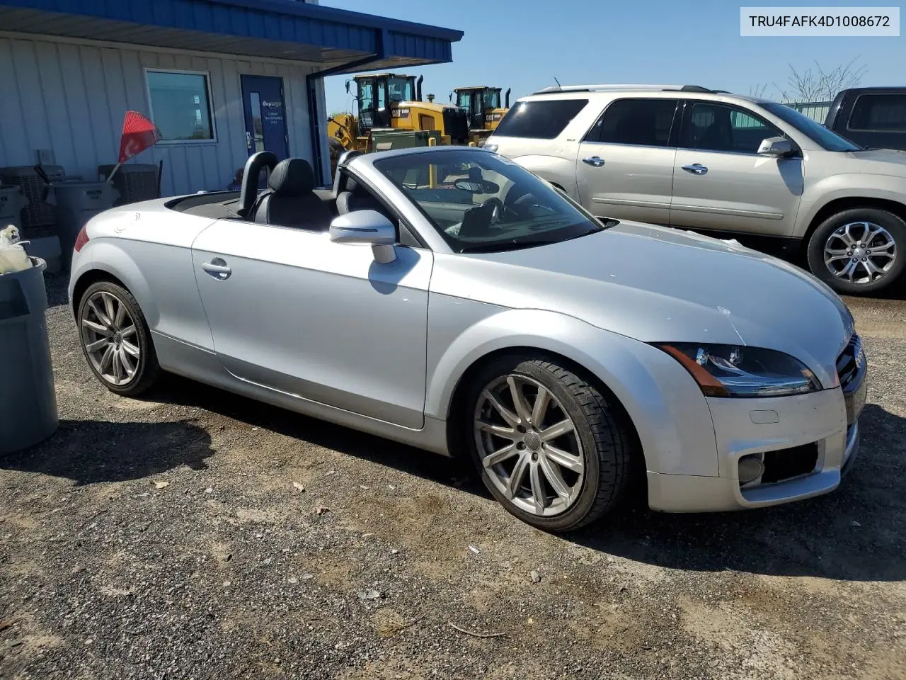 2013 Audi Tt Prestige VIN: TRU4FAFK4D1008672 Lot: 56404515