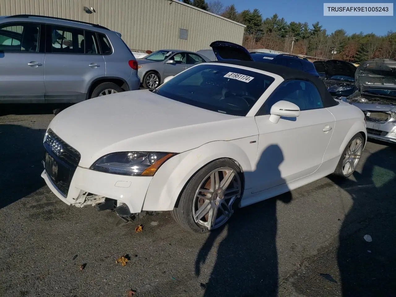 2014 Audi Tt Premium Plus VIN: TRUSFAFK9E1005243 Lot: 81951174