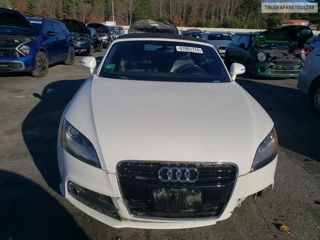 2014 Audi Tt Premium Plus VIN: TRUSFAFK9E1005243 Lot: 81951174