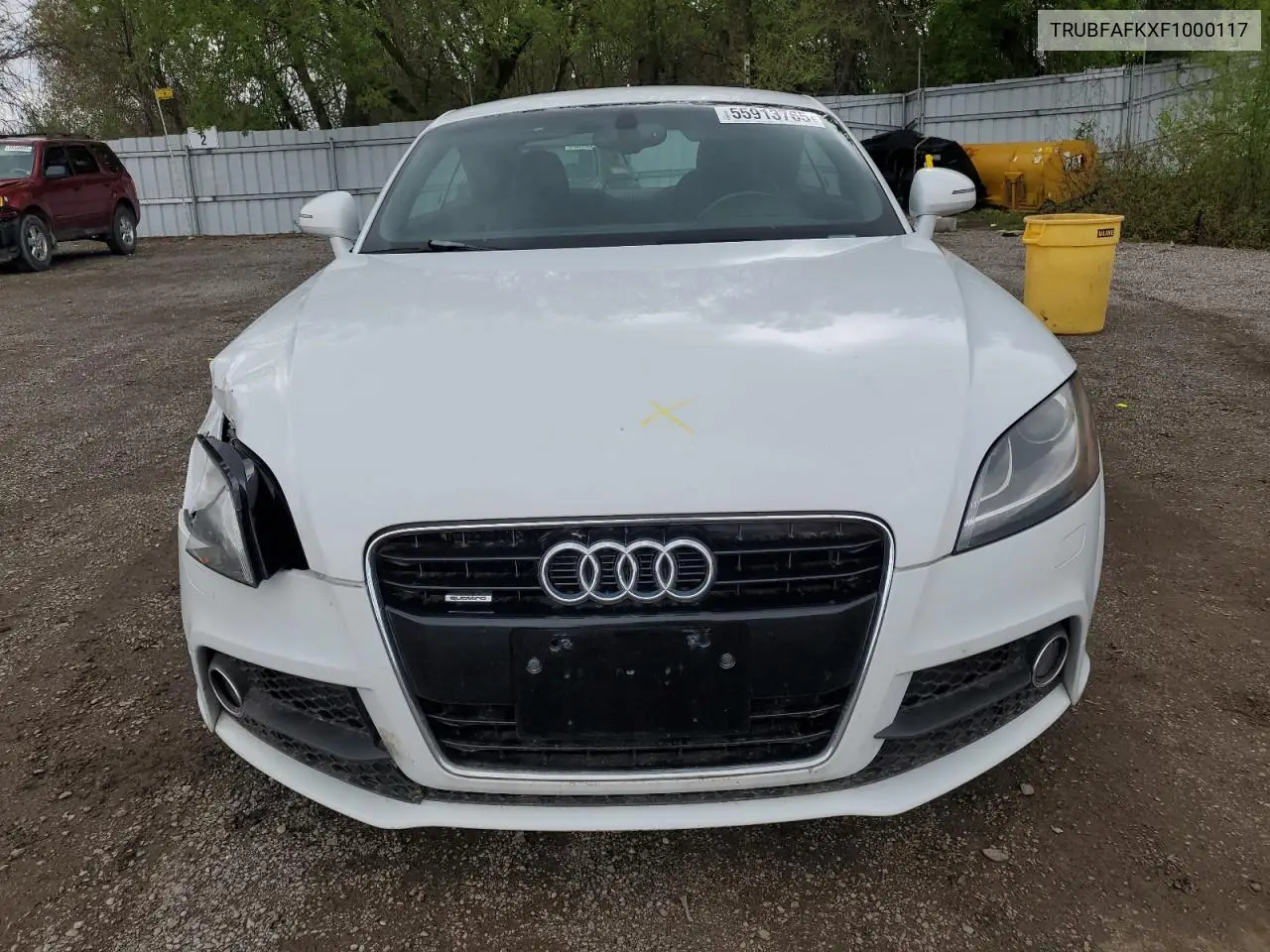 2015 Audi Tt VIN: TRUBFAFKXF1000117 Lot: 55913765