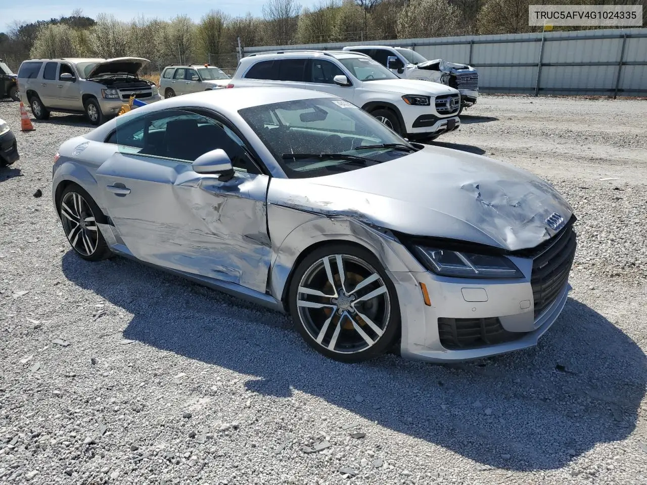 2016 Audi Tt VIN: TRUC5AFV4G1024335 Lot: 49432695
