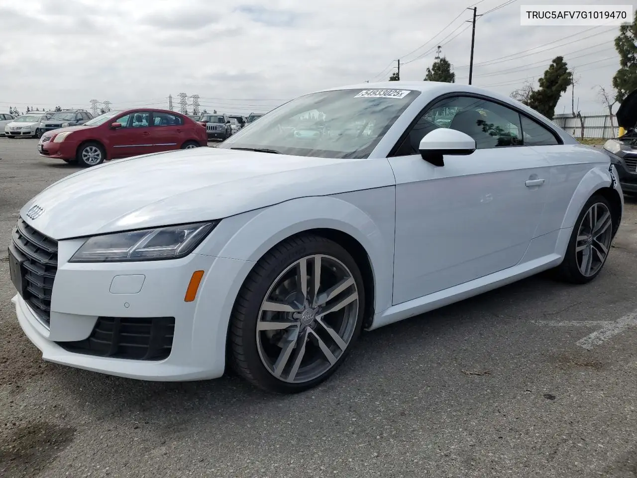 2016 Audi Tt VIN: TRUC5AFV7G1019470 Lot: 54933025