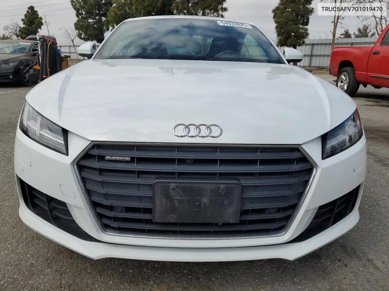 2016 Audi Tt VIN: TRUC5AFV7G1019470 Lot: 54933025