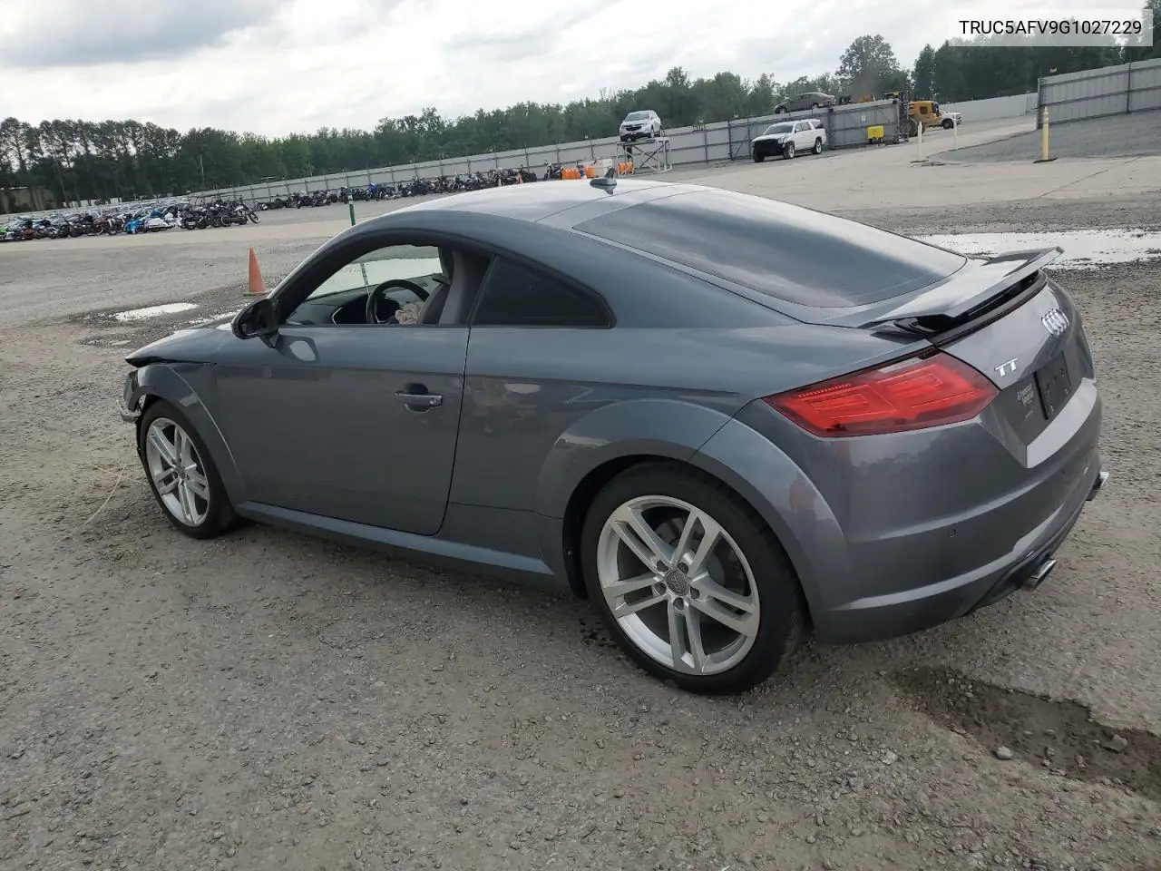 2016 Audi Tt VIN: TRUC5AFV9G1027229 Lot: 58488665