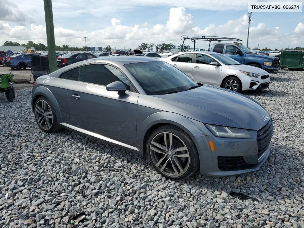 2016 Audi Tt VIN: TRUC5AFV8G1006274 Lot: 62758755