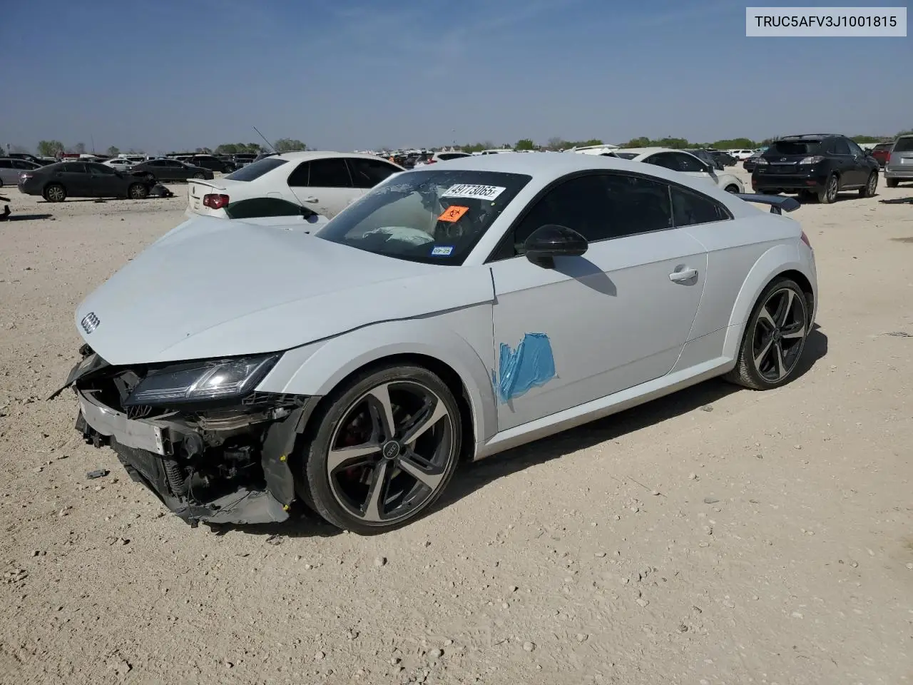 2018 Audi Tt VIN: TRUC5AFV3J1001815 Lot: 49773065