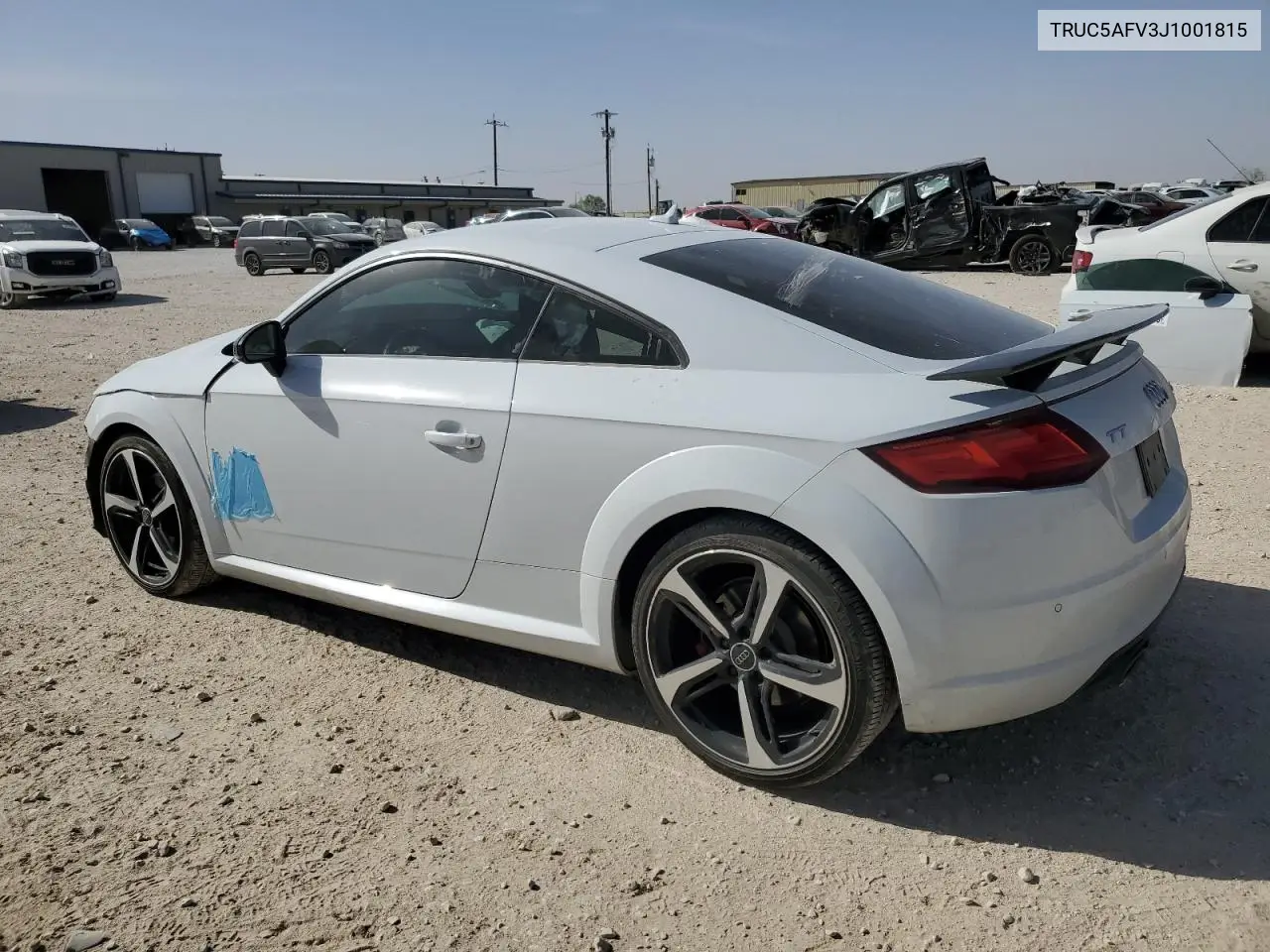2018 Audi Tt VIN: TRUC5AFV3J1001815 Lot: 49773065
