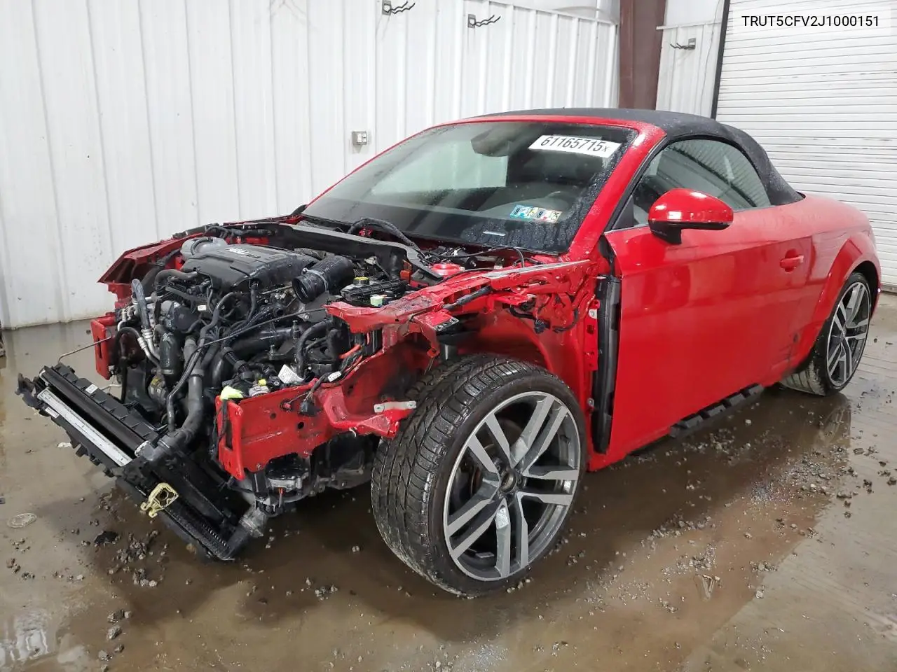 2018 Audi Tt VIN: TRUT5CFV2J1000151 Lot: 61165715