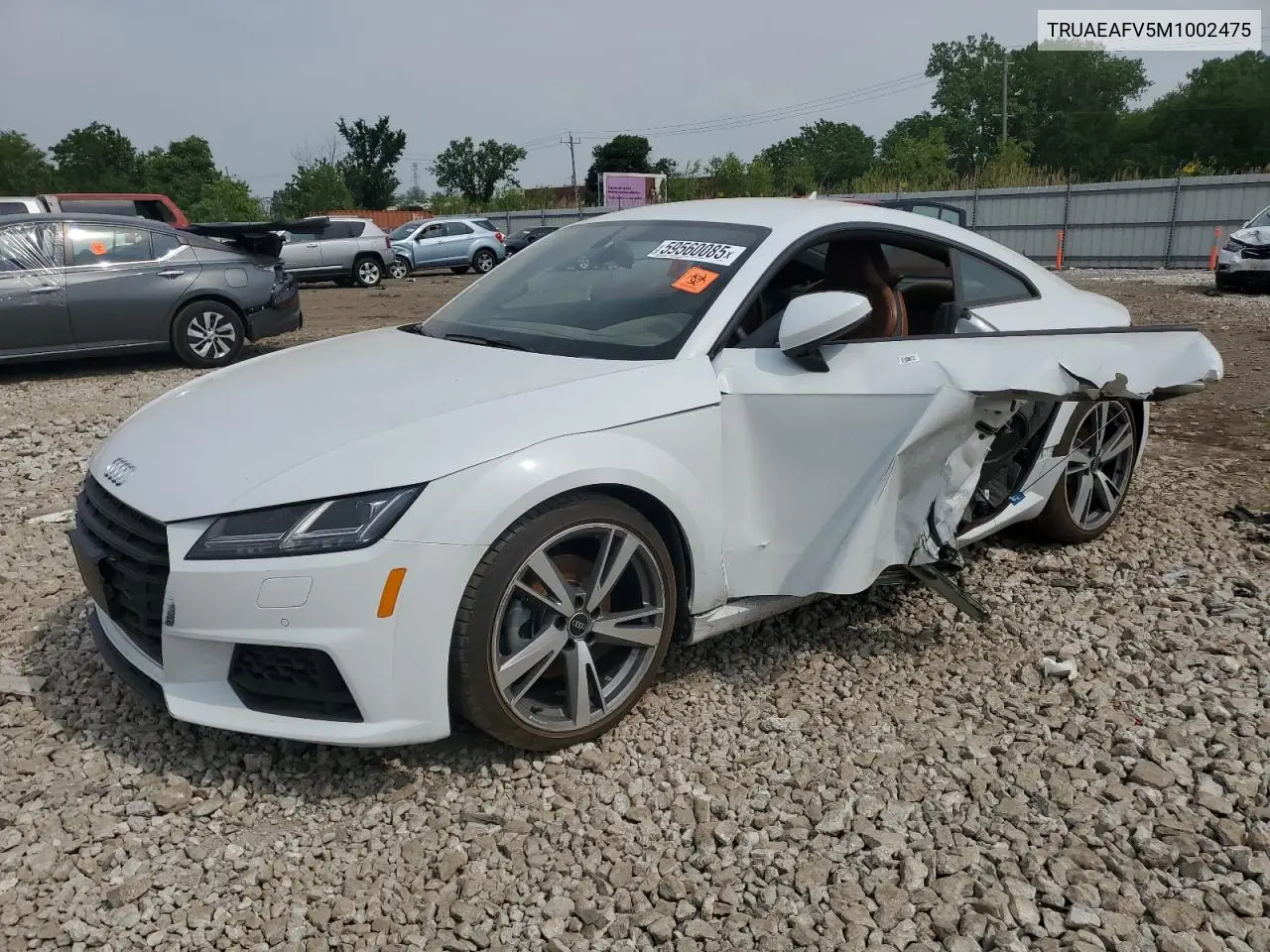 2021 Audi Tt VIN: TRUAEAFV5M1002475 Lot: 59560085