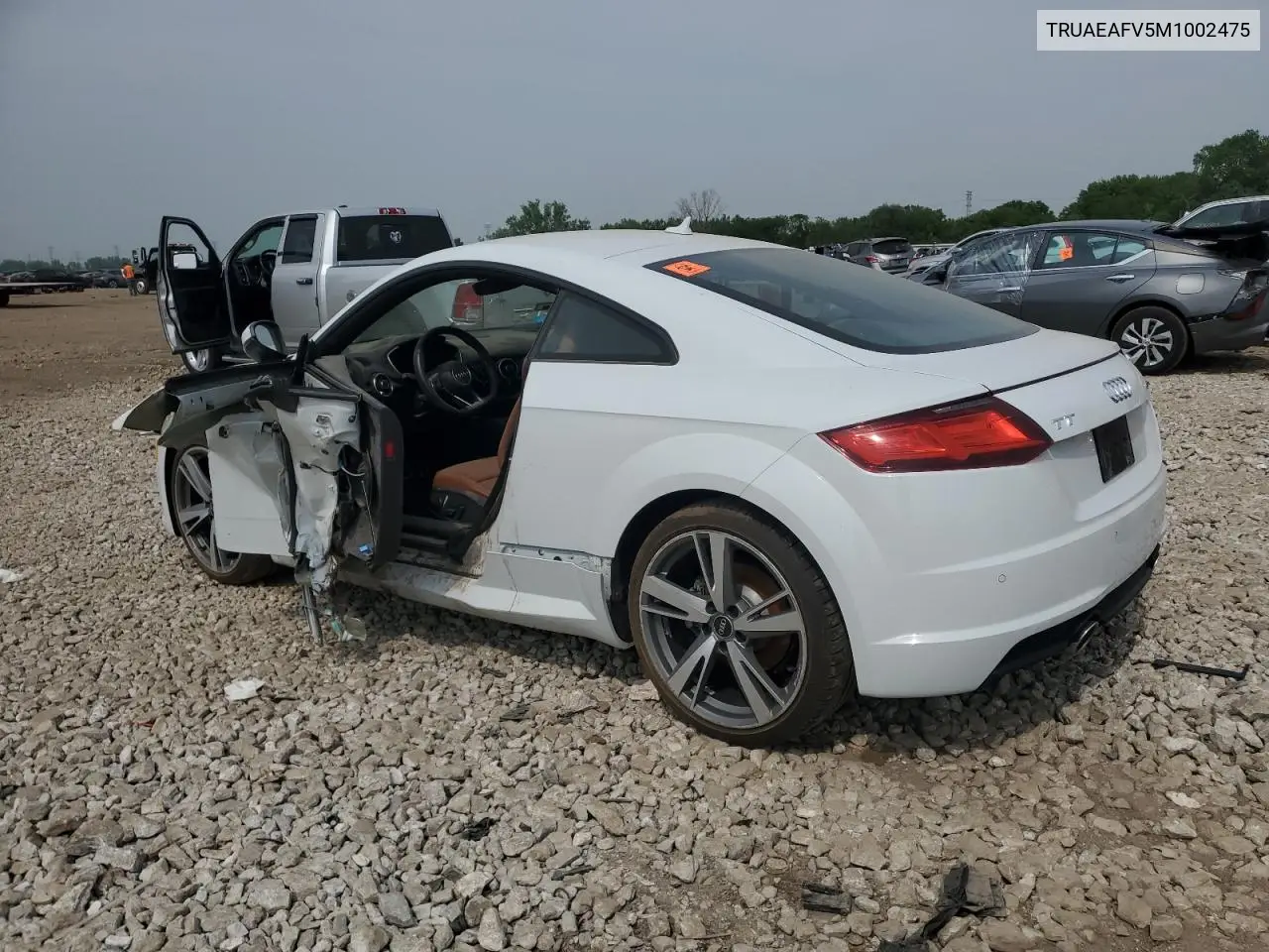 2021 Audi Tt VIN: TRUAEAFV5M1002475 Lot: 59560085