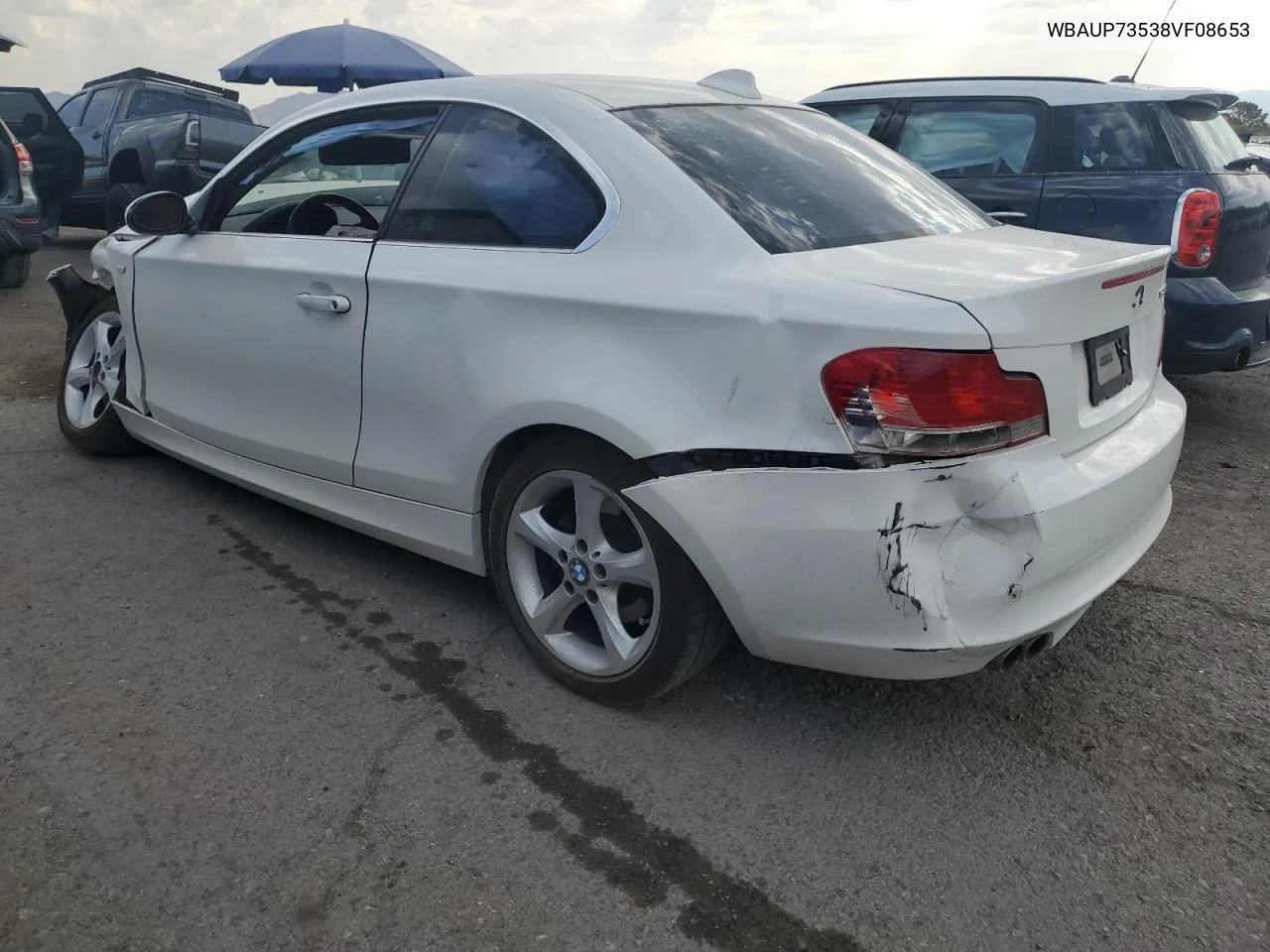 2008 BMW 128 I VIN: WBAUP73538VF08653 Lot: 42610365