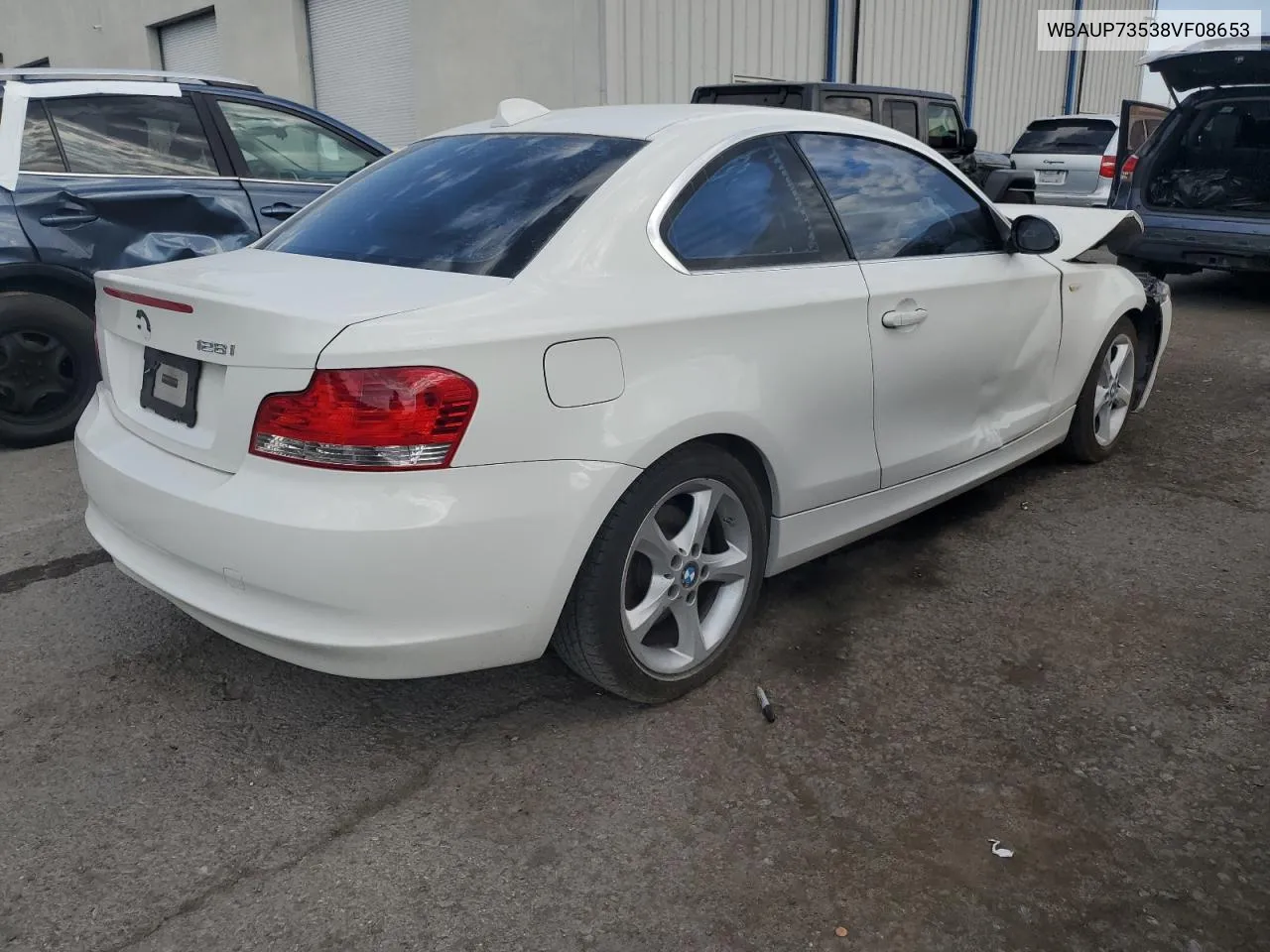 2008 BMW 128 I VIN: WBAUP73538VF08653 Lot: 42610365