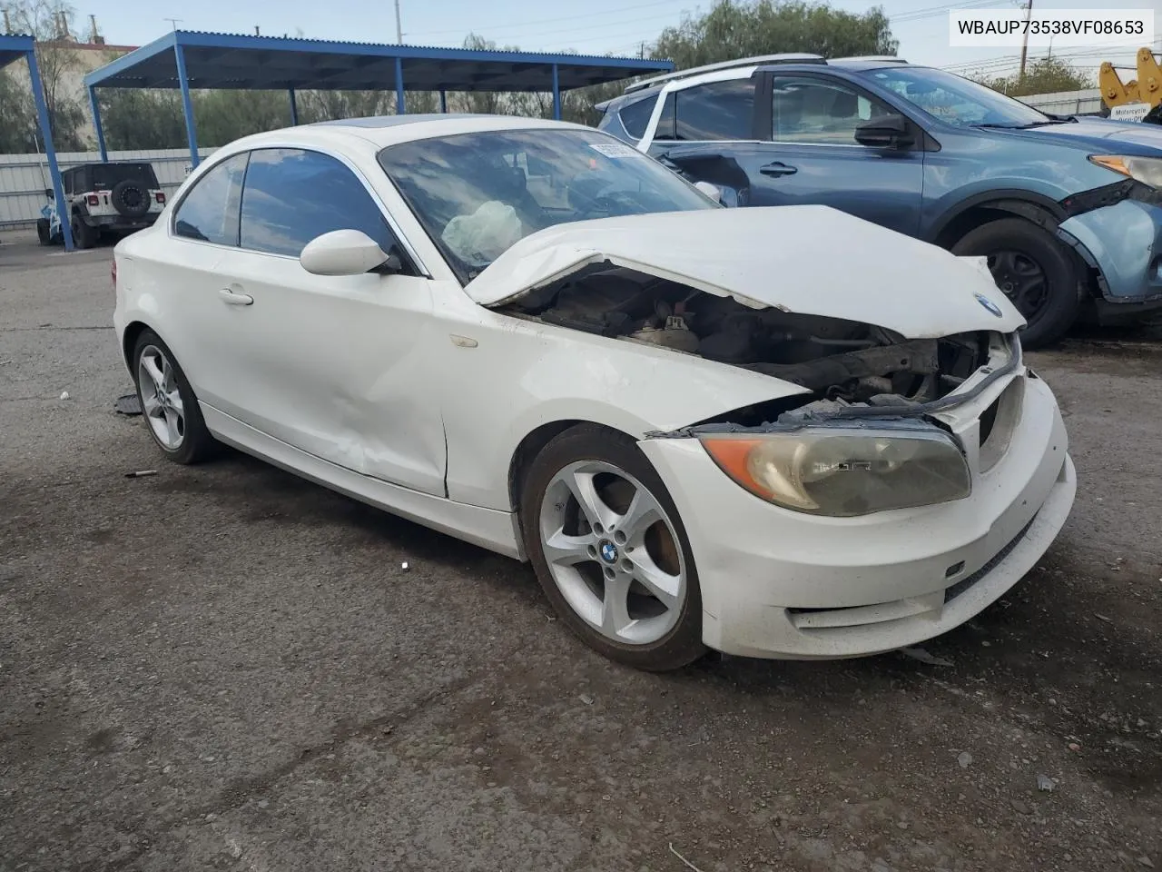 2008 BMW 128 I VIN: WBAUP73538VF08653 Lot: 42610365