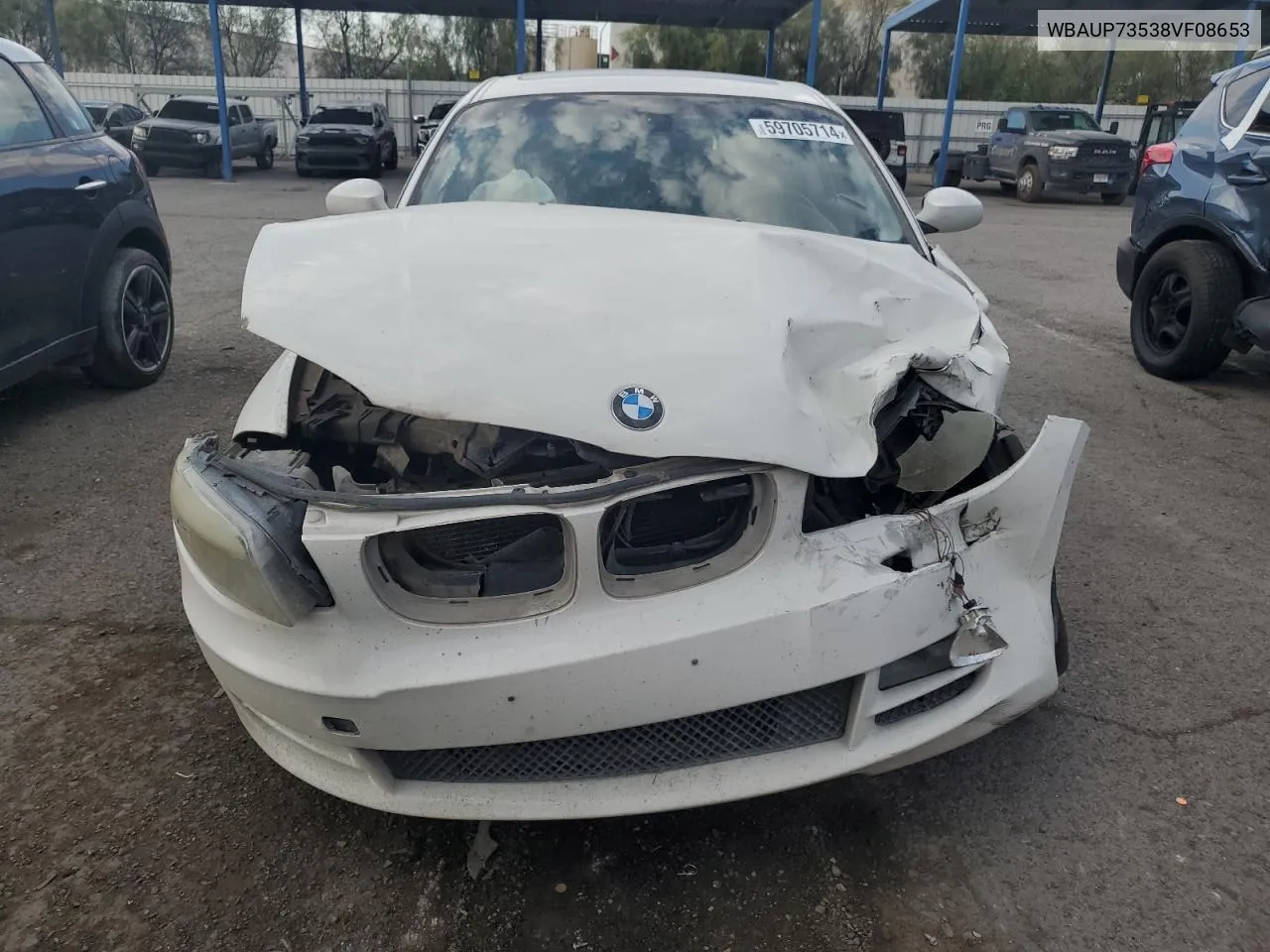 2008 BMW 128 I VIN: WBAUP73538VF08653 Lot: 42610365
