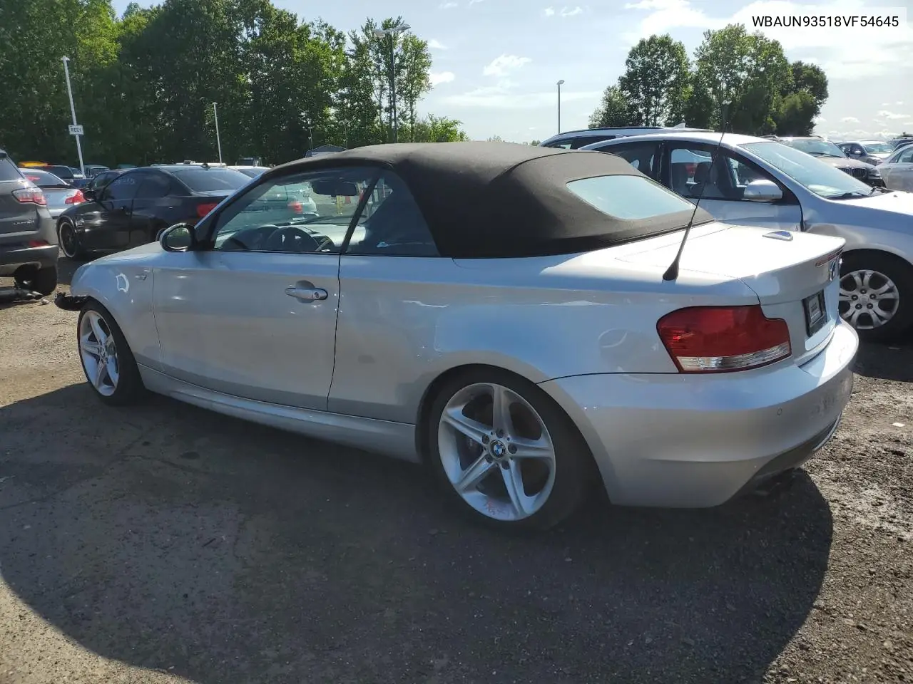 2008 BMW 135 I VIN: WBAUN93518VF54645 Lot: 55475055