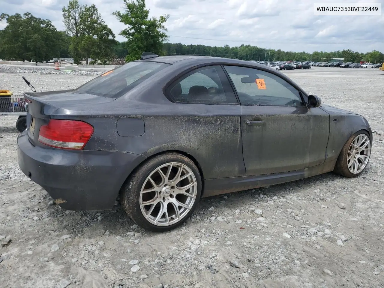 2008 BMW 135 I VIN: WBAUC73538VF22449 Lot: 57001865