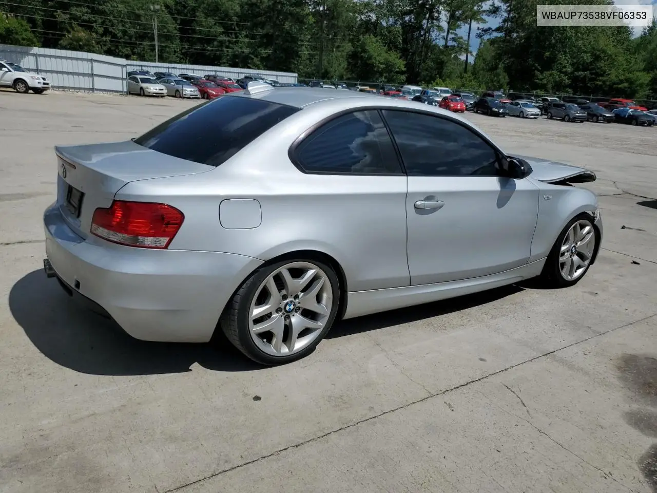 2008 BMW 128 I VIN: WBAUP73538VF06353 Lot: 61544775