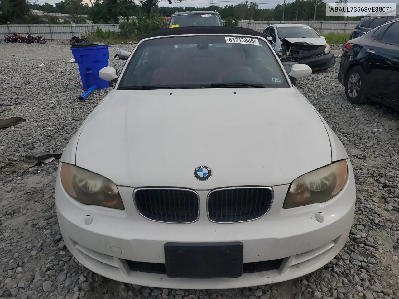 2008 BMW 128 I VIN: WBAUL73568VE88071 Lot: 61715805