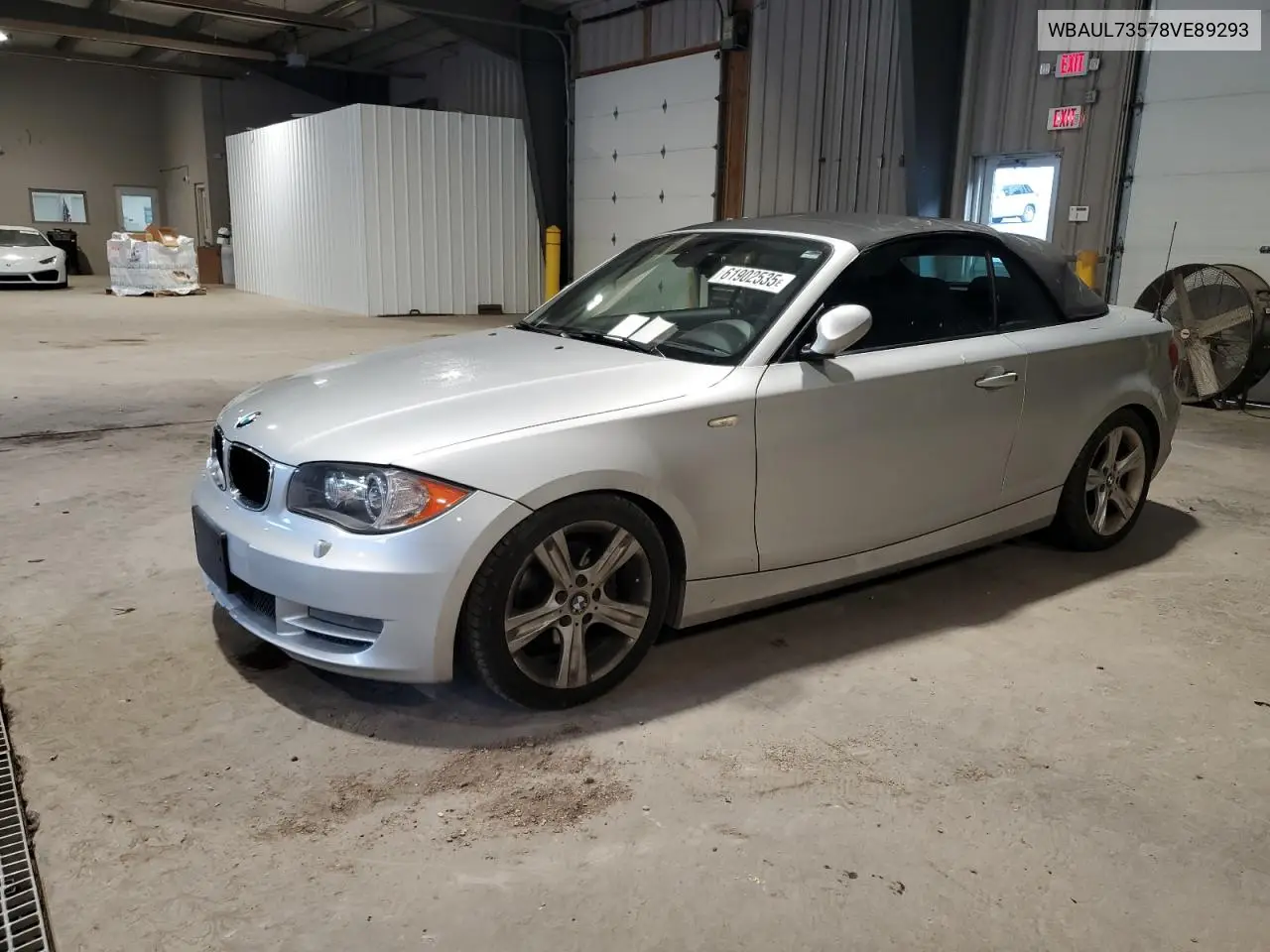 2008 BMW 128 I VIN: WBAUL73578VE89293 Lot: 61902535