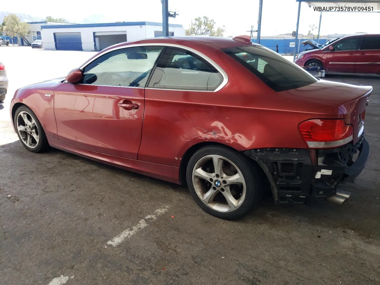 2008 BMW 128 I VIN: WBAUP73578VF09451 Lot: 68840374