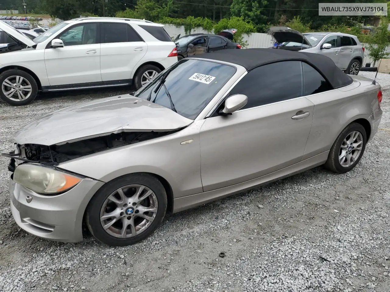 2009 BMW 128 I VIN: WBAUL735X9VJ75104 Lot: 59412145