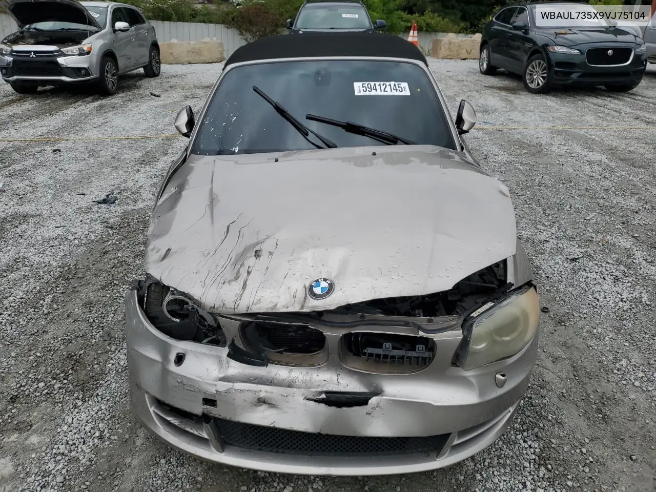 2009 BMW 128 I VIN: WBAUL735X9VJ75104 Lot: 59412145