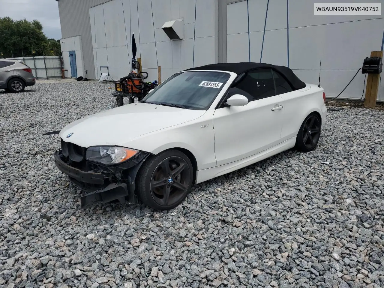 2009 BMW 135 I VIN: WBAUN93519VK40752 Lot: 62891365