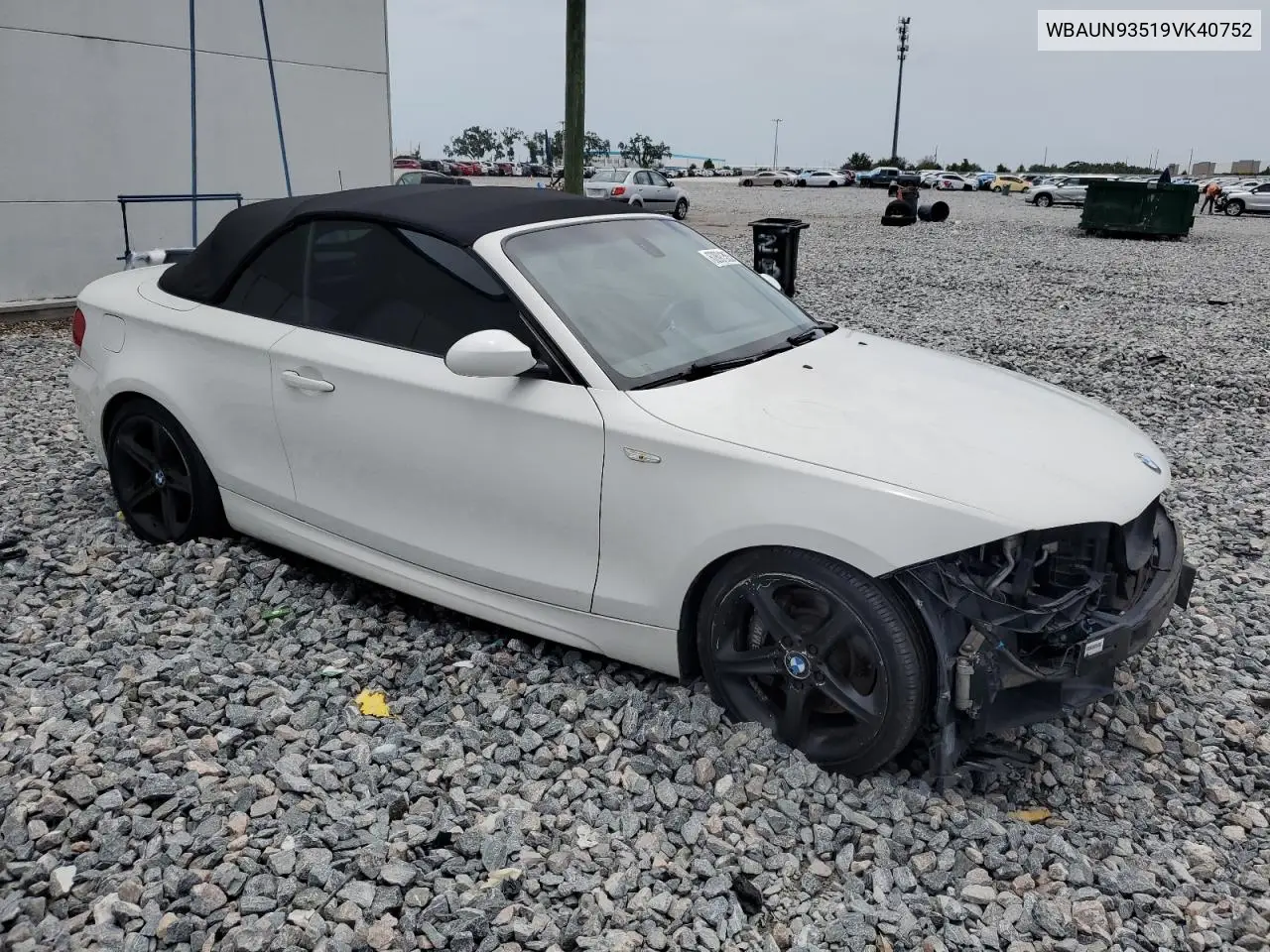 2009 BMW 135 I VIN: WBAUN93519VK40752 Lot: 62891365
