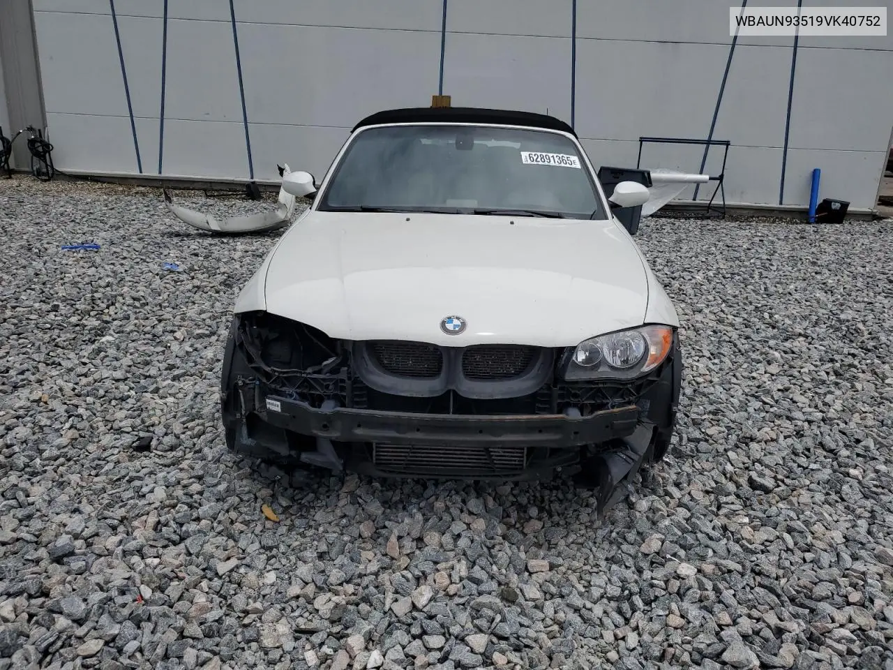 2009 BMW 135 I VIN: WBAUN93519VK40752 Lot: 62891365