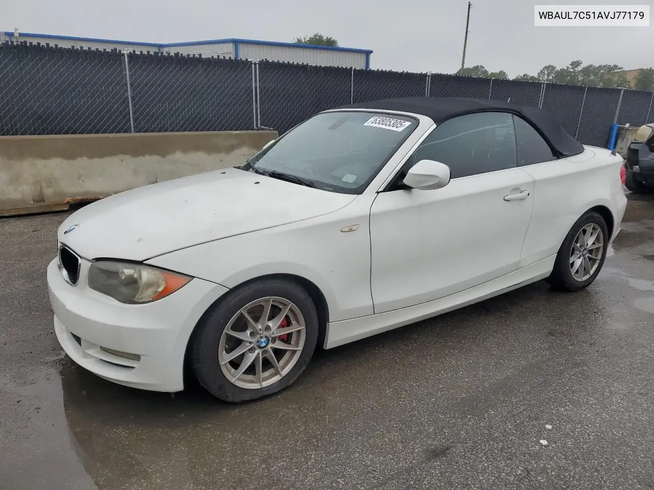 2010 BMW 128 I VIN: WBAUL7C51AVJ77179 Lot: 63805305