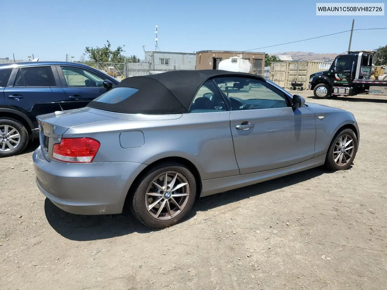 2011 BMW 128 I VIN: WBAUN1C50BVH82726 Lot: 62719115