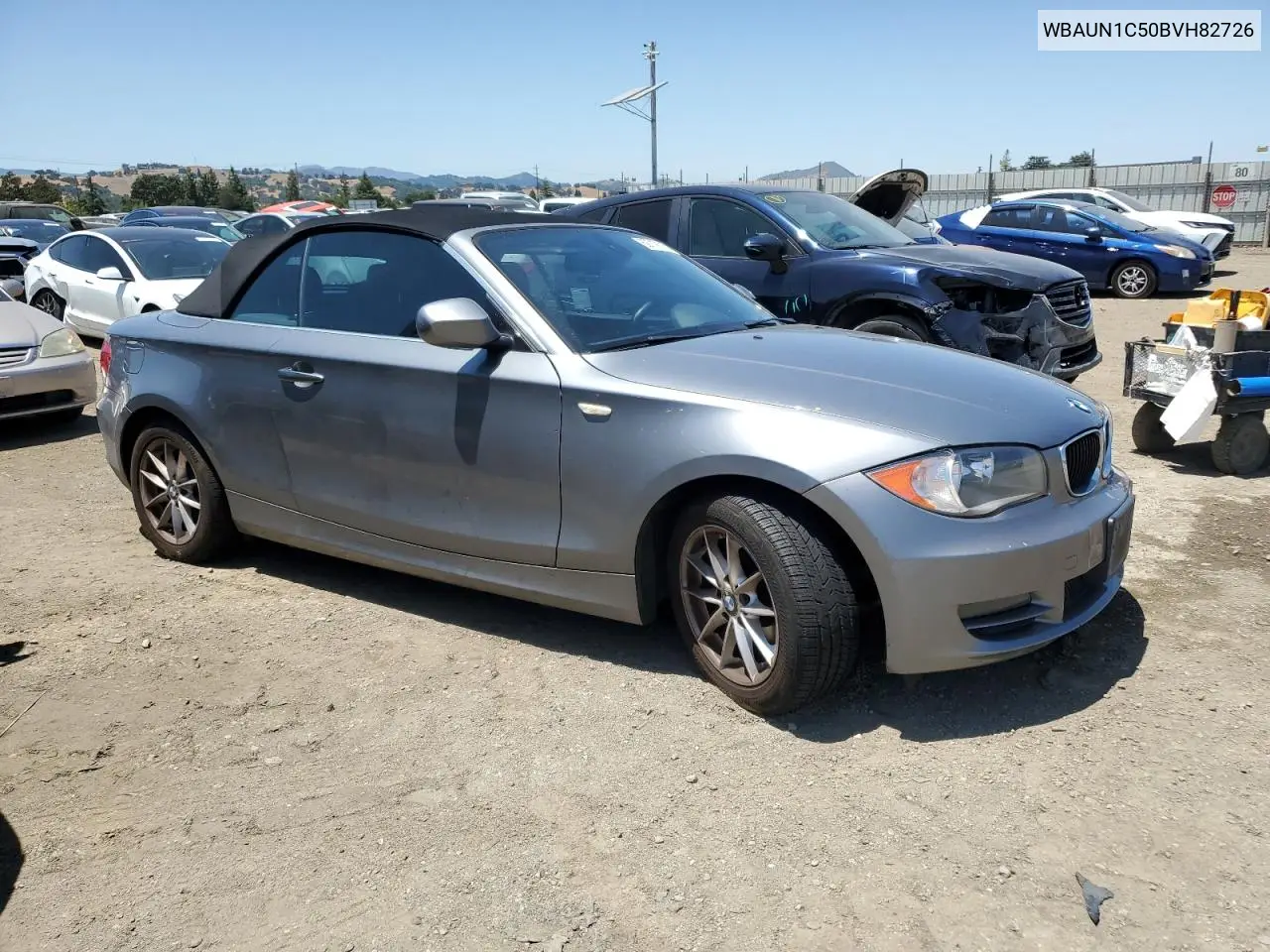 2011 BMW 128 I VIN: WBAUN1C50BVH82726 Lot: 62719115